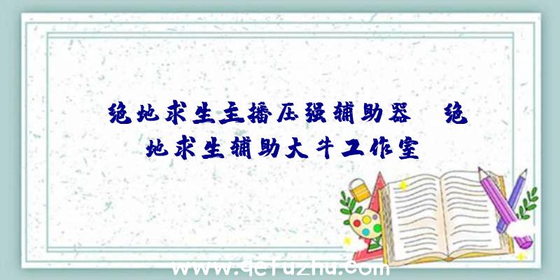 「绝地求生主播压强辅助器」|绝地求生辅助大牛工作室